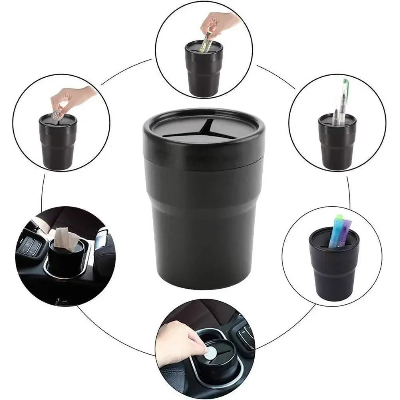 2PCS Car Trash Can with Lid Mi - огляд і ціна Waterproof Car Trash Can With Lid