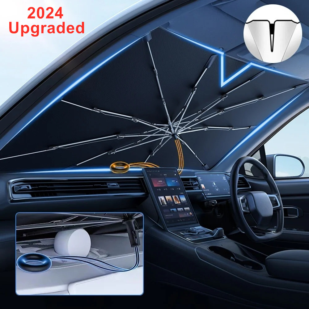 NEW Upgraded Car Windshield Su - огляд і ціна Car Sunshade Windshield Umbrella Foldable
