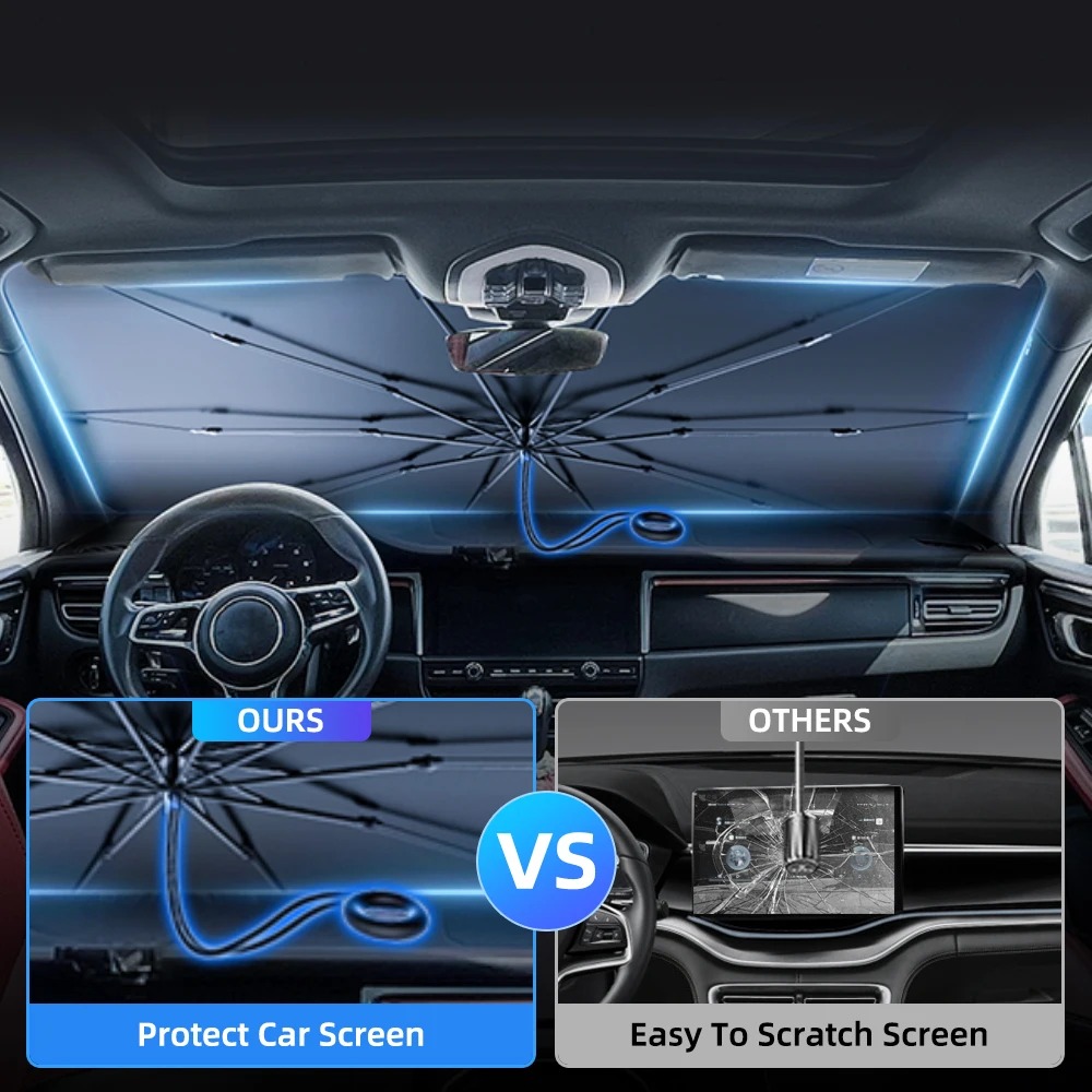 NEW Upgraded Car Windshield Su - огляд і ціна Car Sunshade Windshield Umbrella Foldable