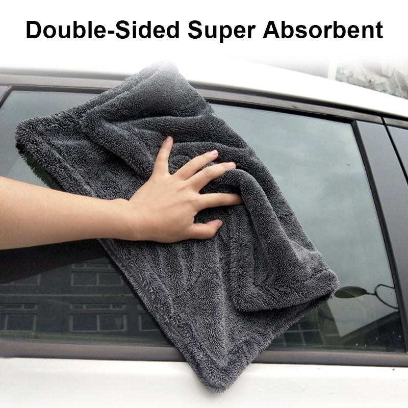 Car Wash Towel 1200GSM Double  - огляд і ціна Microfiber Car Drying Towel Super Absorbent