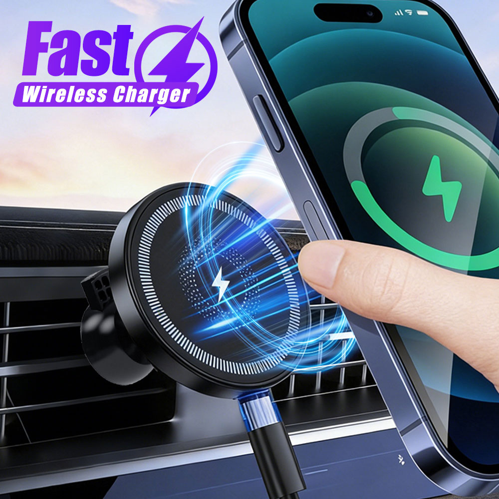 Magnetic Wireless Car Charger  - огляд і ціна Magnetic Phone Holder For Car Vent