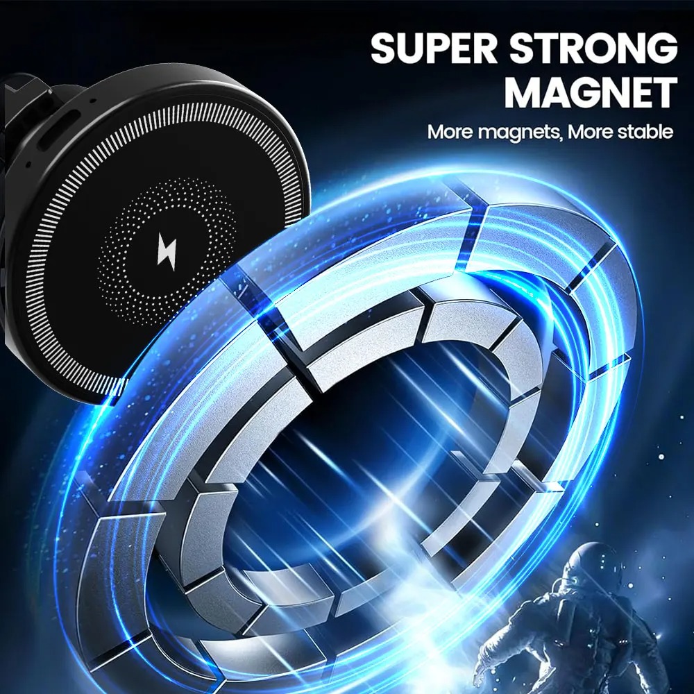 Magnetic Wireless Car Charger  - огляд і ціна Magnetic Phone Holder For Car Vent