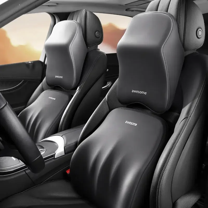 NEW Car Lumbar Back Support He - огляд і ціна Memory Foam Car Neck Pillow Lumbar Support