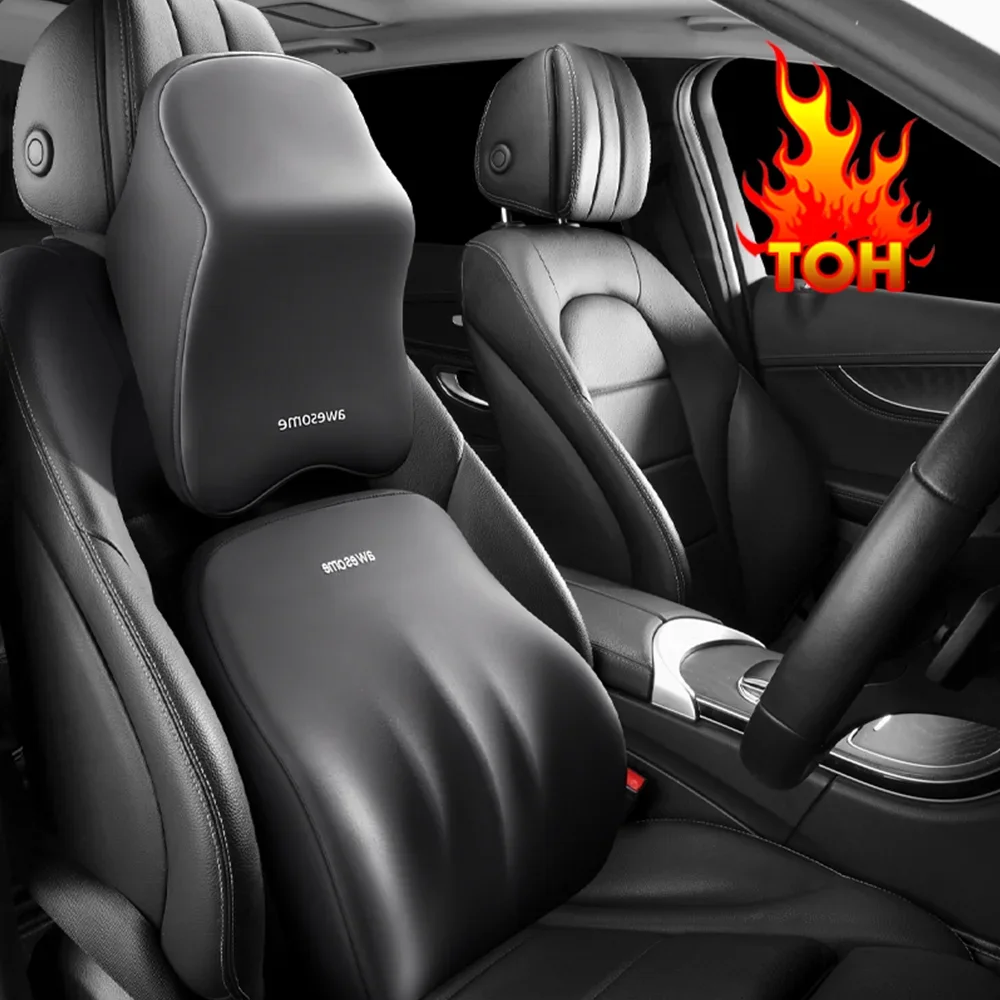 NEW Car Lumbar Back Support He - огляд і ціна Memory Foam Car Neck Pillow Lumbar Support