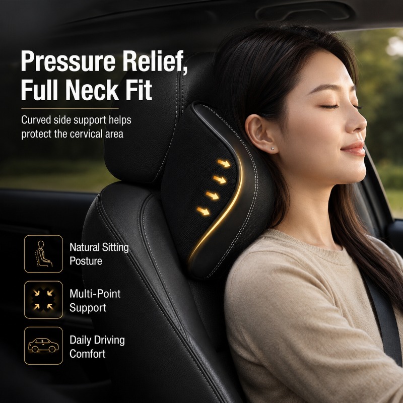 Memory Foam Car Neck Pillow Lu - огляд і ціна Memory Foam Car Neck Pillow Lumbar Support