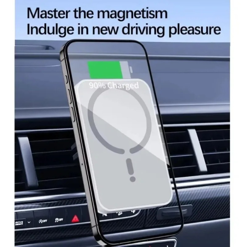 Magnetic Car Wireless Charger  - огляд і ціна Magnetic Phone Holder For Car Vent