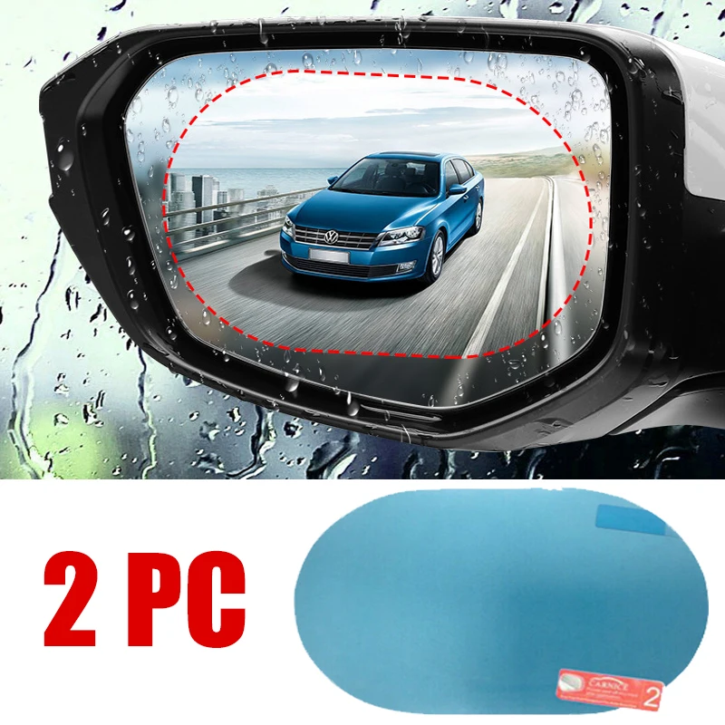 2PCS Car Sticker Rainproof Fil - огляд і ціна Anti Glare Car Rearview Mirror Film