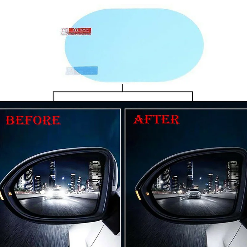 2PCS Car Sticker Rainproof Fil - огляд і ціна Anti Glare Car Rearview Mirror Film