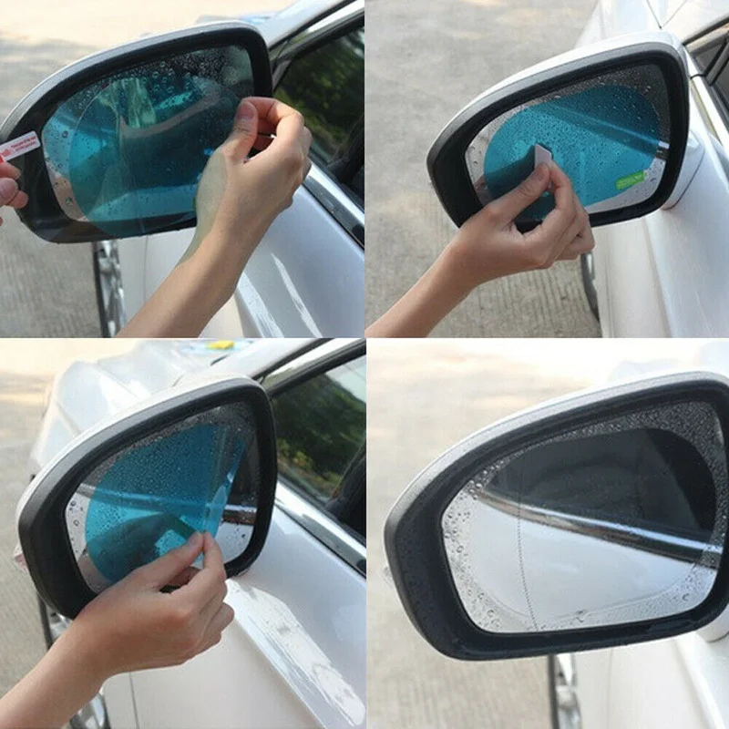 2PCS Car Sticker Rainproof Fil - огляд і ціна Anti Glare Car Rearview Mirror Film