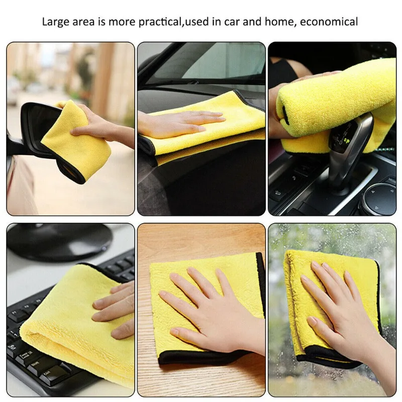 1/20pcs Thicken Microfiber Clo - огляд і ціна Microfiber Car Drying Towel Super Absorbent