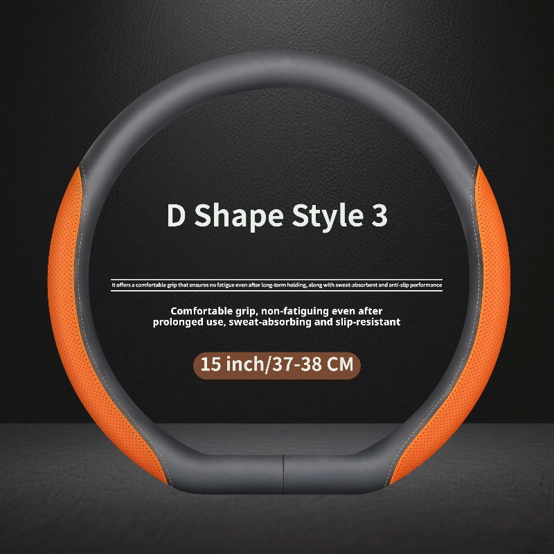 Nappa Leather Universal Steeri - огляд і ціна Car Steering Wheel Cover Anti Slip Breathable