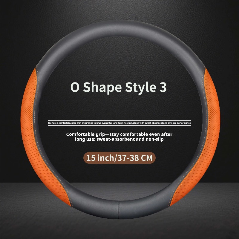 Nappa Leather Universal Steeri - огляд і ціна Car Steering Wheel Cover Anti Slip Breathable