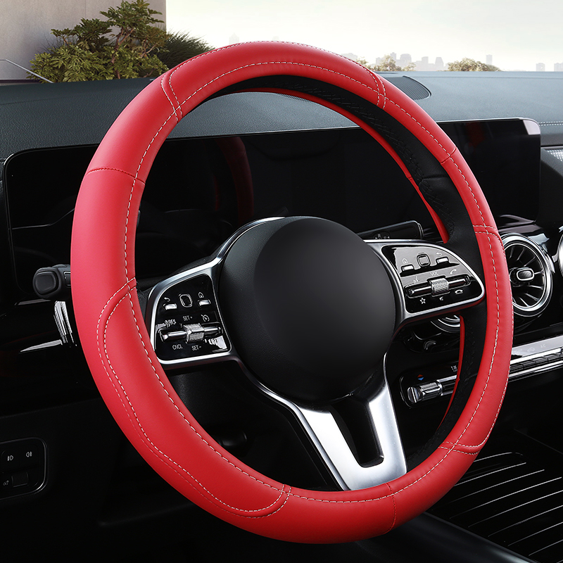 Car  Anti-Slip Leather  Steeri - огляд і ціна Car Steering Wheel Cover Anti Slip Breathable