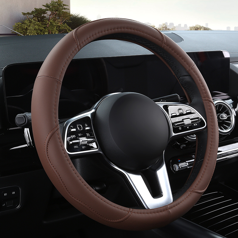 Car  Anti-Slip Leather  Steeri - огляд і ціна Car Steering Wheel Cover Anti Slip Breathable