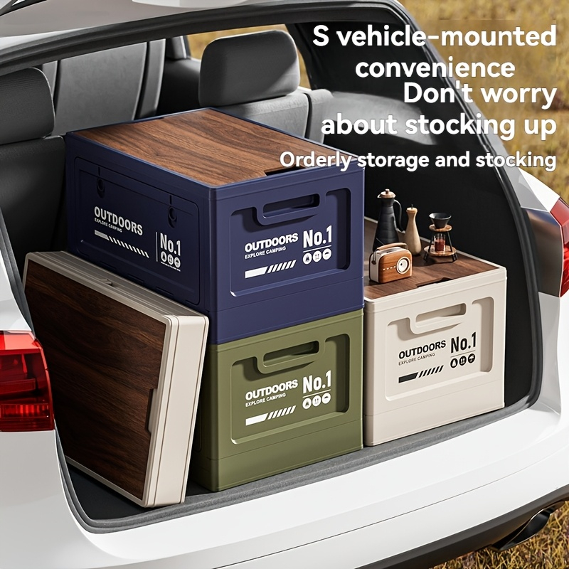 Outdoor Camping Storage Box Ca - огляд і ціна Car Trunk Organizer Foldable Storage Box