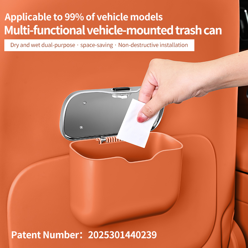 Car trash can with creative li - огляд і ціна Waterproof Car Trash Can With Lid
