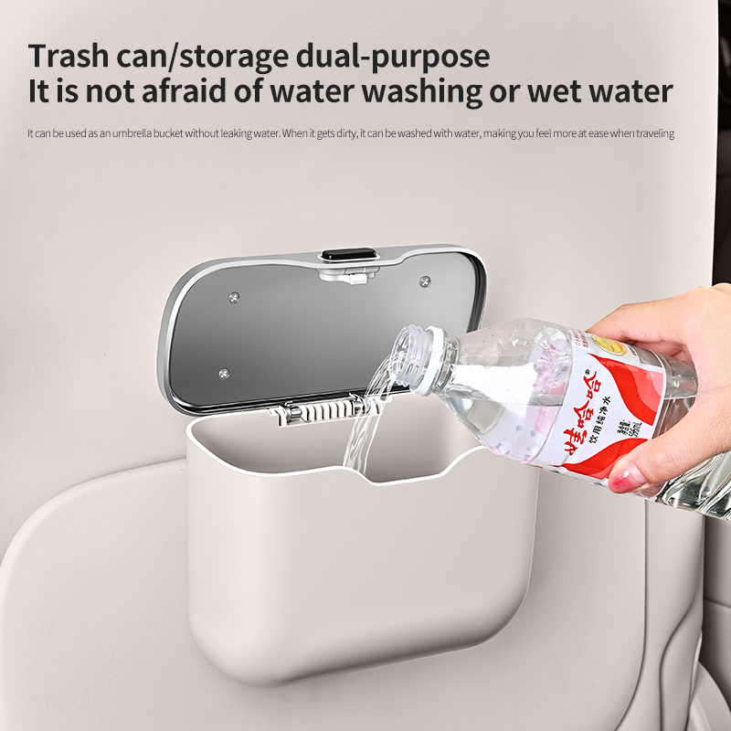 Car trash can with creative li - огляд і ціна Waterproof Car Trash Can With Lid