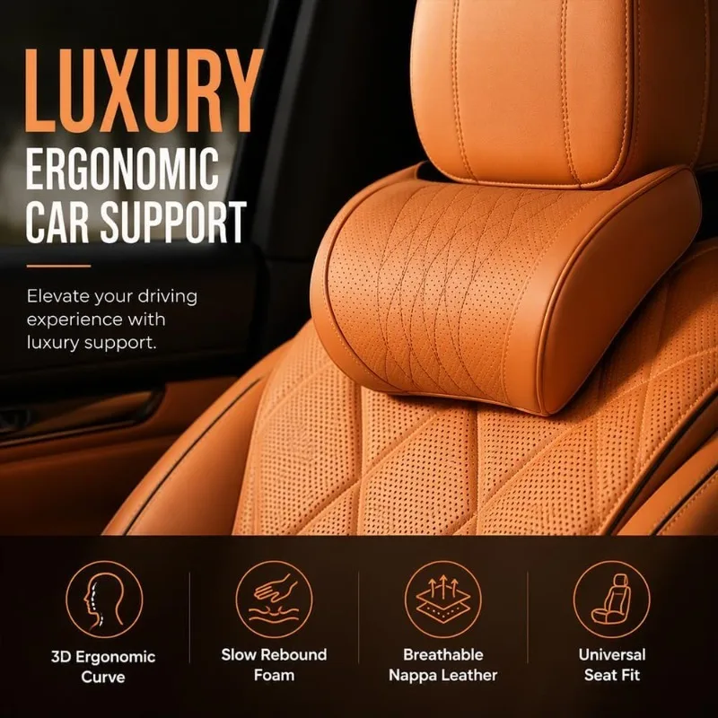 Universal Car Headrest Lumbar  - огляд і ціна Memory Foam Car Neck Pillow Lumbar Support