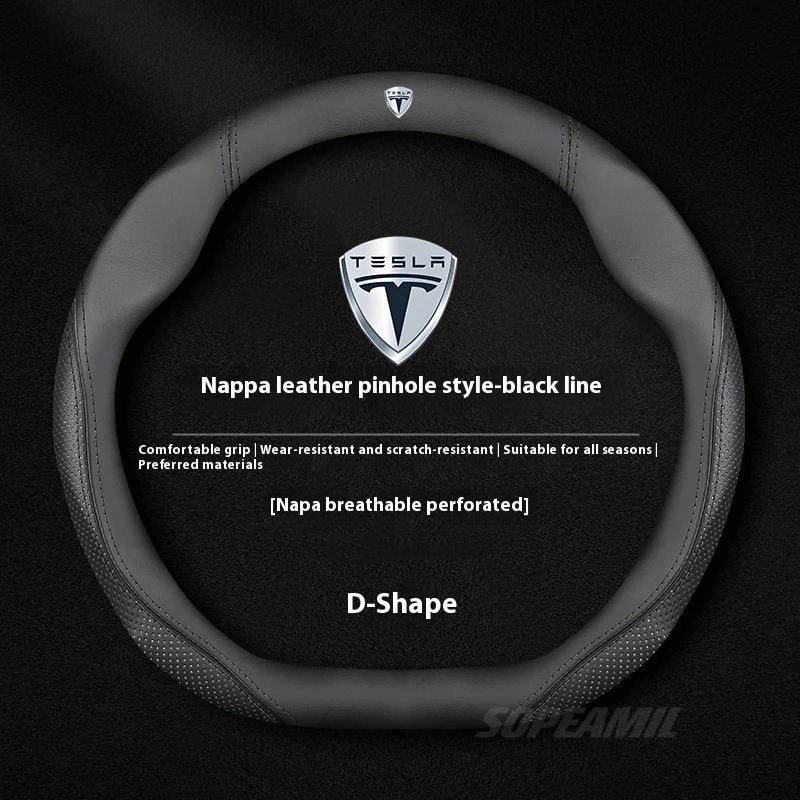 Tesla Model 3 Model Y Model S  - огляд і ціна Car Steering Wheel Cover Anti Slip Breathable