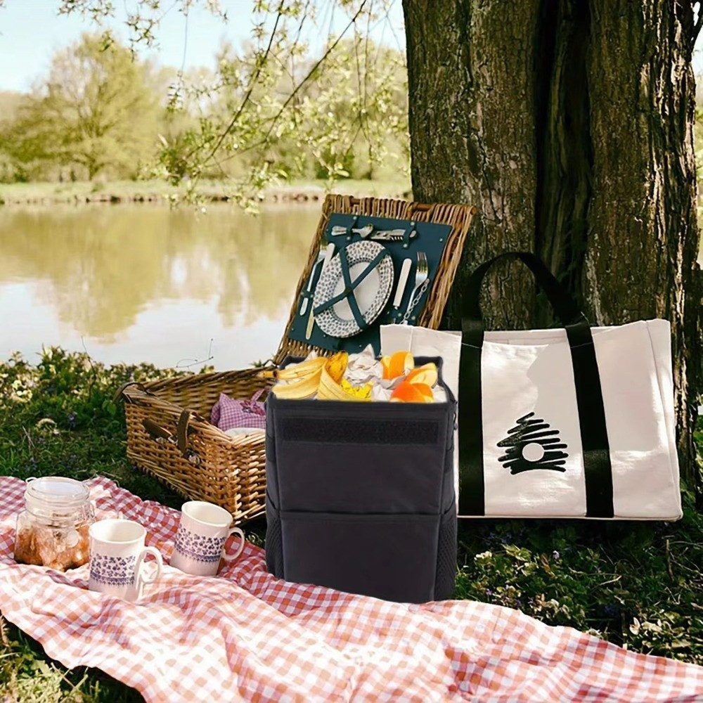 Collapsible Car Trash Can with - огляд і ціна Waterproof Car Trash Can With Lid